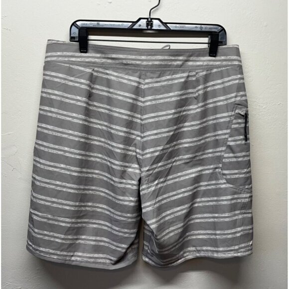 Under Armour Mens Loose Fit Striped Swim Trunks Board Shorts Heatgear Sz 36 READ - Picture 6 of 9